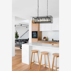  Sortmalet moderne lysekrone