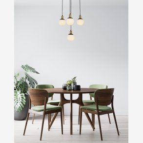 Sortmalet moderne lysekrone