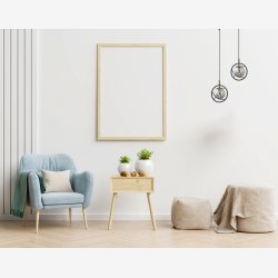 Sortmalet Moderne Lille Pendel 