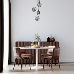 Sortmalet Klyngependel til 4