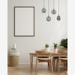 Sortmalet klyngependel til 4