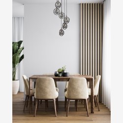 Sortmalet Klyngependel til 6