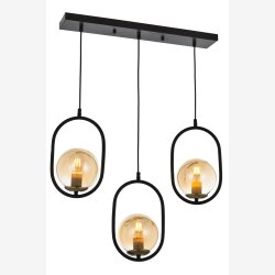 Sortmalet Klyngependel til 3 