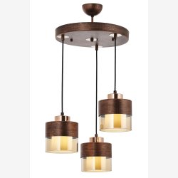 Kobber Patinamalet Klyngependel 