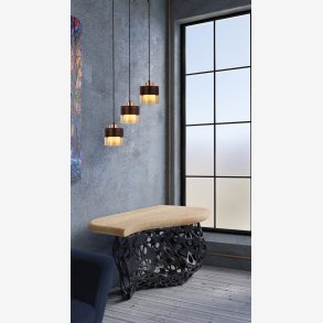 Kobber Patinamalet Klyngependel