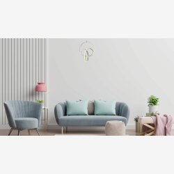 Forkromet Moderne Loftlampe med LED 