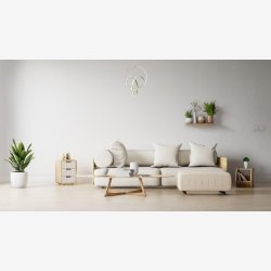 Forkromet Moderne Loftlampe med LED 