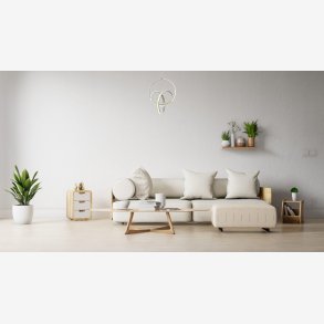 Forkromet Moderne Loftlampe med LED 