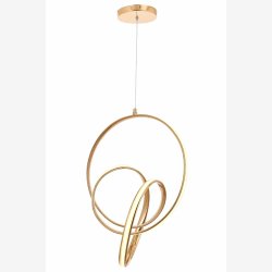 Gulbelagt Moderne Loftlampe med LED