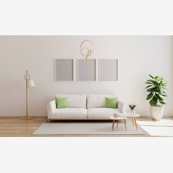 Gulbelagt Moderne Loftlampe med LED