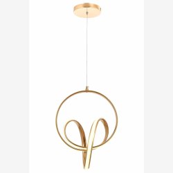 Gulbelagt Moderne Loftlampe Med LED 