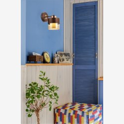 Kobber Patinamalet Vglampe