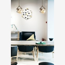 Antikke belagte moderne pendel