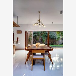 Antik belagt moderne lysekrone