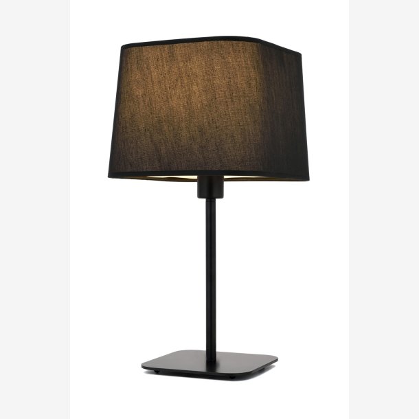 Sortmalet Bordlampe