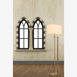 Antik belagt Gulvlampe