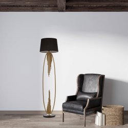 Antik belagt Gulvlampe 