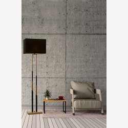 Sort/Tumlet Malet Gulvlampe