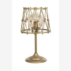 Antik Belagt Bordlampe