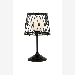 Antikmalet Bordlampe