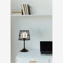 Antikmalet Bordlampe