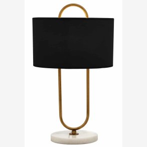 Antik belagt bordlampe 