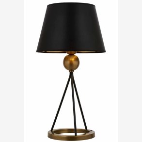 Antik belagt bordlampe 