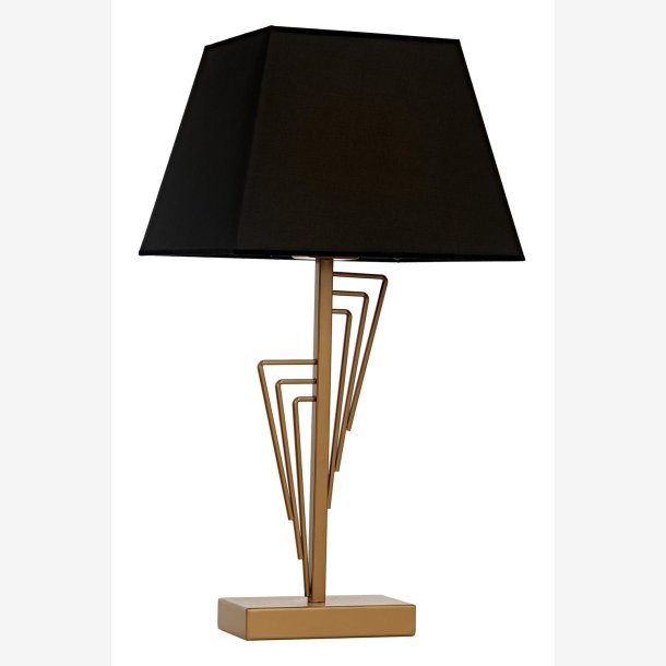 Antik malet bordlampe