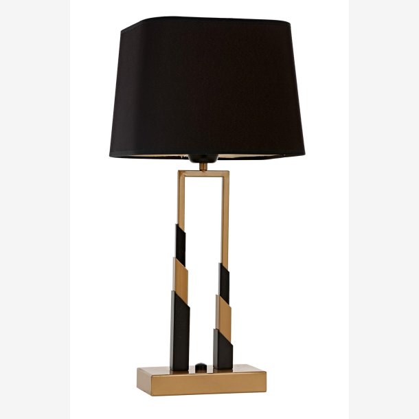 Antik malet bordlampe