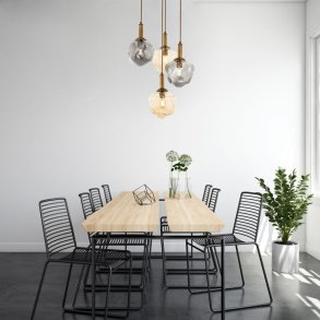 Antik belagt  lysekrone